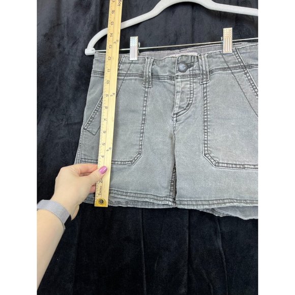 Free People Sage Green Jean Shorts Summer Womens Size 26 - Picture 2 of 6